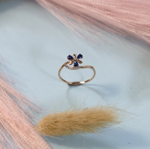 Élégante bague de fiançailles en diamant plaqué or rose 18 carats de haute qualité Best-seller Certification IGI Anniversaire de mariage tendance - Product Image 2