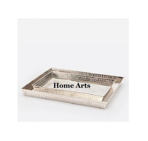 Bandeja de servicio de aluminio de calidad superior para eventos de boda y uso doméstico para dulces y dátiles Excelente relación calidad-precio - Product Image 3