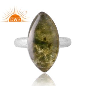 แหวนพลอยโมลด์อาวีทธรรมชาติสีเงิน925ดีไซน์ใหม่สำหรับผู้หญิงเครื่องประดับออกแบบได้เองของขวัญสำหรับผู้หญิงสำหรับผู้หญิง - Product Image 3