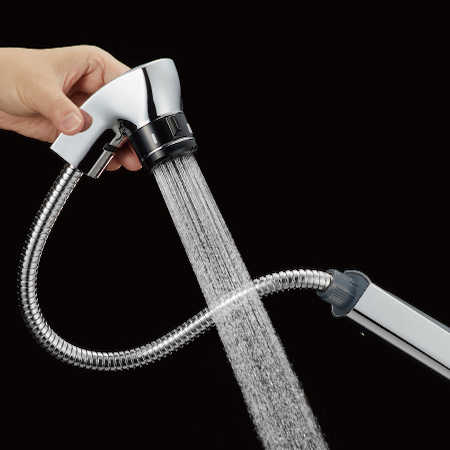 SANEI Single Mixing Faucet Pull Out Hose