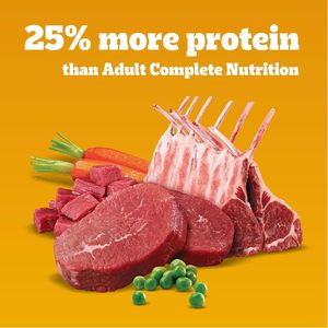 Pedigree Croquettes pour chiens adultes à haute teneur en protéines, saveur boeuf et agneau, 18 lb. Sac - Product Image 4