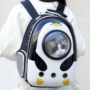 Modèle solide Style classique extensible 16 Lbs Pet Travel Backpack Hard Shell Bubble Zipper Ventilation <span class=keywords><strong>pour</strong></span> chats petits chiens - Product Image 2