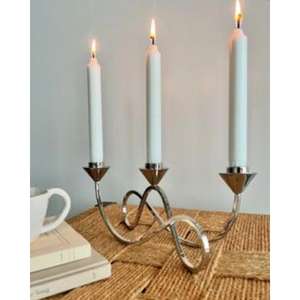 Versatile stainless steel <b>candle</b> holder suitable for taper <b>candles</b> <b>pillar</b> <b>candles</b> and votive <b>candles</b> in sophisticated settings - Product Image 3