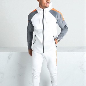 2025 nuevo chándal personalizado de alta calidad a rayas en blanco para hombre, ropa deportiva informal para hombre, chándal para gimnasio - Product Image 4