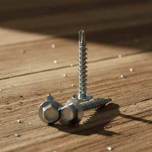 สกรูเจาะยึดหัวหกเหลี่ยม TEK เคลือบสังกะสี เหล็กกล้าคาร์บอน ระดับ 4.8 6.8 ยี่ห้อ PDC เกลียวหยาบ นิ้ว นิ้วเมตริก เวียดนาม - Product Image 1