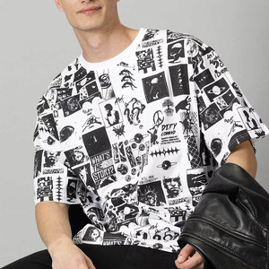 T-shirt décontracté à col rond pour hommes Tissu tricoté doux pour tous les jours Style minimal avec un basique propre pour un look formel - Product Image 5