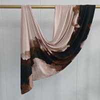 Fabricant de hijabs en jersey de coton mousseline, hijab en jersey imprimé, hijab voile imprimé papillon