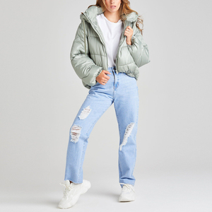 New Style <b>Women's</b> <b>Puffer</b> Bubble Crop Winter <b>Jacket</b> Wholesale Luxury <b>Cropped</b> Ladies <b>Puffer</b> <b>Jackets</b> - Product Image 3