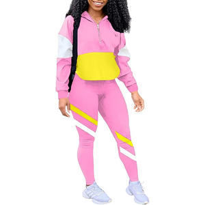 Survêtement deux pièces en velours pour femmes, vente en gros - Product Image 1