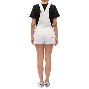 Salopette Bianca da Donna Dickies Taglia S, Traspirante in Tela con Polsini e Decorazione a Bottoni - Product Image 2