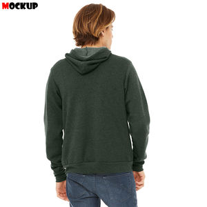 Pulls à capuche en coton mélangé de haute qualité pour hommes Impression numérique personnalisée Logo de broderie pour l'hiver - Product Image 3