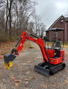 ENVÍO GRATUITO, Miniexcavadora de Orugas Nueva de 1 Tonelada, Marca ZJ-12, Aprobada por la EPA y la CE, Motor de Gasolina Briggs de 15 hp, 0.3 Horas, ROPS Abierto, Pulgar Hidráulico - Product Image 3