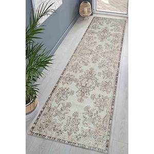 Alfombra con Estampado Floral: Diseño Oushak Turco, Fácil de Limpiar, Estilo Persa, Alfombra de Terciopelo - Product Image 1