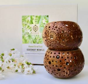 Eco2go Vietnam ofrece portavelas de té de cáscara de coco de alta calidad para decoración del hogar muestra gratis disponible - Product Image 3