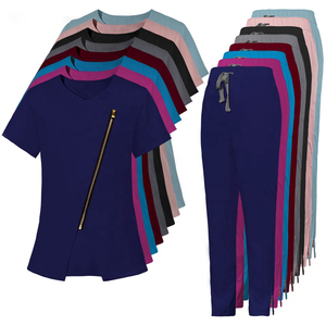 Uniformes de enfermera de moda lavables elásticos de algodón a la moda para mujeres y hombres conjuntos de quirófano para Hospital - Product Image 1