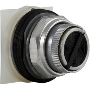 For SCHNEIDER ELECTRIC 9001KQ14B 2-Position Metal Flush Black <b>Push</b>-<b>Button</b> <b>Switch</b> 30mm Stay Put Harmony 9001K - Product Image 1