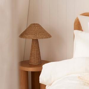 Proveedor de lámparas de mesa de paja de algas marinas, precio de mayoreo, lámpara de algas marinas tejida a mano de alta calidad - Product Image 6