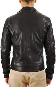 Veste d'hiver pour homme en toile et cuir, coupe-vent et respirante, nouveau style, personnalisable avec logo OEM, parmi les plus vendues - Product Image 4