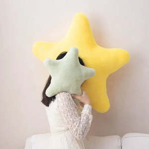 Stitched Star-Shaped Decorative Pillows Washable Coussins - Product Image 4