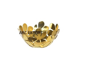 Latest Stylish Unique Black Color Coral Design Metal Serving Bowls Simple <b>Kitchen</b> <b>Accessories</b> on Sale Home <b>Decor</b> Tabletop Bowl - Product Image 2