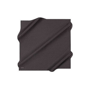 Vintage Designer Logo Scarf-Black Silk Square Geometric Pattern - Product Image 1
