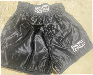Shorts de Muay Thai les plus vendus OEM Kickboxing & MMA avec un design décontracté solide Impression personnalisée Taille élastique Tissu respirant - Product Image 5