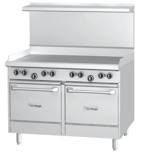 ¡Ofertas Épicas! Estufa de 4 Quemadores U48-G48SS con Plancha Manual, 72,000 BTU, Gas Propano, Base con Gabinete – Lista para Exportación - Product Image 1