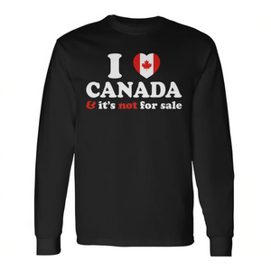 Camiseta de Manga Larga con la Bandera Canadiense y Corazón 'I Love Canada', Producto Promocional, No Está a la Venta - Product Image 2