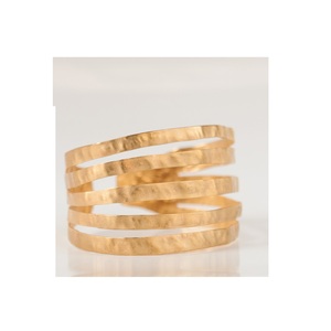 Bracelets en laiton de haute qualité bijoux de mode large grand bracelet manchette doré et utilisation à la main au meilleur prix - Product Image 5