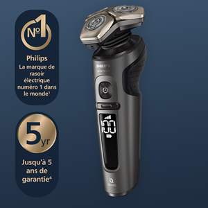 Afeitadora Eléctrica Dorada para Uso en Seco y Húmedo con Recortadora de Precisión y Estuche de Limpieza, Resistente al Agua IPX7, Triple Cuchilla - Product Image 1