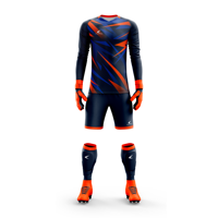 Ensemble d'uniformes de gardien de but personnalisé OEM/ODM sublimation complète Fabricants Maillot de football Shorts Gants de gardien de but