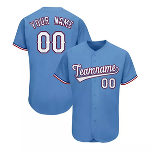 2026 Latest Own Designs Men's Baseball Uniform Breathable Quick Dry 100% Polyester Plus Size Custom Team Name Option - Product Image 5