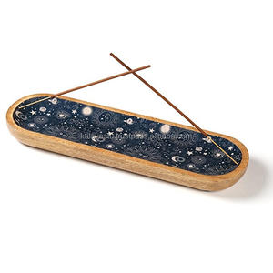 Kalavastu Wooden <b>Incense</b> <b>Stick</b> <b>Holder</b> & Ash Catcher Aroma Therapy Stand Model WC3 - Product Image 2