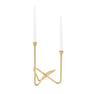 Moderne personnalisé plaqué or métal applique grand cône bougeoir décoration de la maison noël dessus de table décor en gros fer - Product Image 1