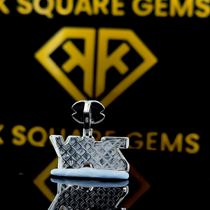 Lettre personnalisée Hip Hop pendentif, personnalisé votre lettre, hommes Hip Hop numéro pendentif, Moissanite pendentif, glace sur Hip Hop bijoux - Product Image 3