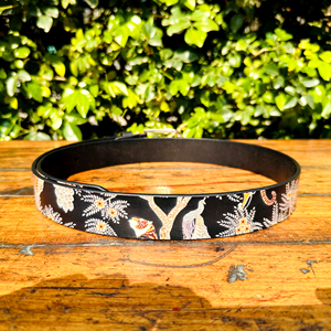 เข็มขัดหนังควายหัวเข็มขัดทองเหลืองนกยูงสีทองหรูหราสำหรับดีไซเนอร์แบบเจาะรูวินเทจสำหรับทั้งชายและหญิงความยาวที่กำหนดเองได้ - Product Image 3