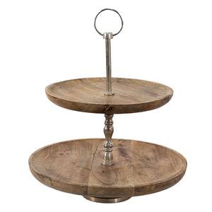 Présentoir de gâteau aux fruits décoratif gravé à la main décoration d'événement et de fête d'anniversaire vaisselle utilisation de restauration - Product Image 5