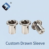 Fabricante OEM de Estampado de Metal por Conformación Profunda Personalizado, Piezas Cilíndricas de Diseño Complejo / Piezas de Collar Metálico / Piezas Tubulares Estampadas