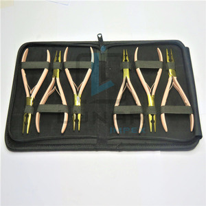 Wholesale Direct Factory Price Two Hole Hot <b>Pink</b> With Gold Plasma Hair Extension Pliers Kit <b>Set</b> With Logo Engraving Ability - Product Image 3
