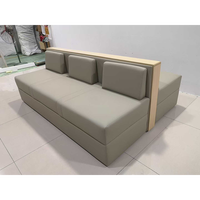 Canapé/banc en cuir dos à dos durable pour les espaces publics-Idéal pour les bureaux, les salons et les hôtels