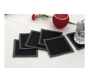 Dessous de verre en lin naturel 100% Design mordent Hôtel Restaurant Dessous de verre en lin pour la vaisselle à prix abordable - Product Image 4