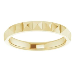 18K Gold Plated Stainless Steel Stackable Pyramid <b>Ring</b> Fashionable Eternity Inlay Trendy Claw Technology Casual Gift for Him Her - Product Image 3