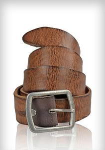 เข็มขัดหนังวัวแท้แบบวินเทจของผู้ชายพร้อมหัวเข็มขัดอัลลอย - Product Image 2