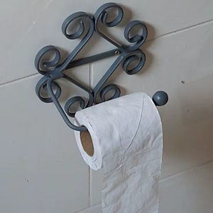 Porte-papier toilette en fer minimaliste moderne pour des solutions d'organisation de salle de bain contemporaines avec la meilleure qualité - Product Image 1