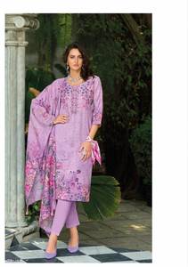 Pantalon Kurti en lin Pastels d'été avec la collection Dupatta Vêtements indiens pakistanais pour la fête, vêtements décontractés Tarif de gros disponible - Product Image 3