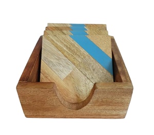 Eco-friendly Acacia/Mango Wood <b>Square</b>/Round Custom Shape Coaster <b>Placemats</b> Europe Design Standard Sublimation Tabletop <b>Placemats</b> - Product Image 1