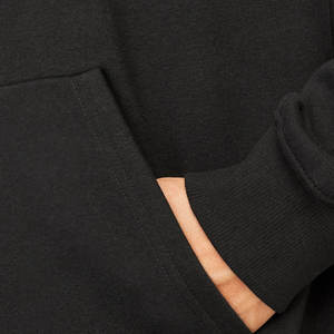 Sweat à capuche noir uni meilleurs vêtements personnalisés hommes unisexe sans ficelle vierge haute qualité sweats noirs unis sweat à capuche noir - Product Image 4