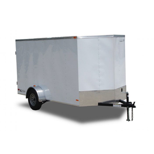 Semi-remorque spacieuse à essieu unique en aluminium/alliage Revêtement de sol robuste Châssis robuste Conception aérodynamique pour un remorquage économe en carburant - Product Image 6