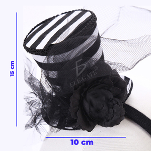 Cappello da Strega di Halloween con Fascia, Design a Righe in Poliestere e Paillettes, Versatile per Feste, Casual, Lavoro e Attività all'Aperto - Product Image 3