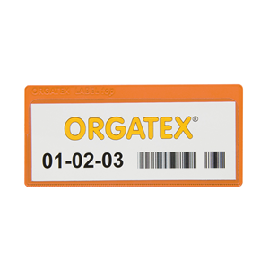 LabelTop portatarghe, autoadesivi 35 x 107mm, Arancione, 50 pz. / Confezione.- LTS110-35/8 - Product Image 1